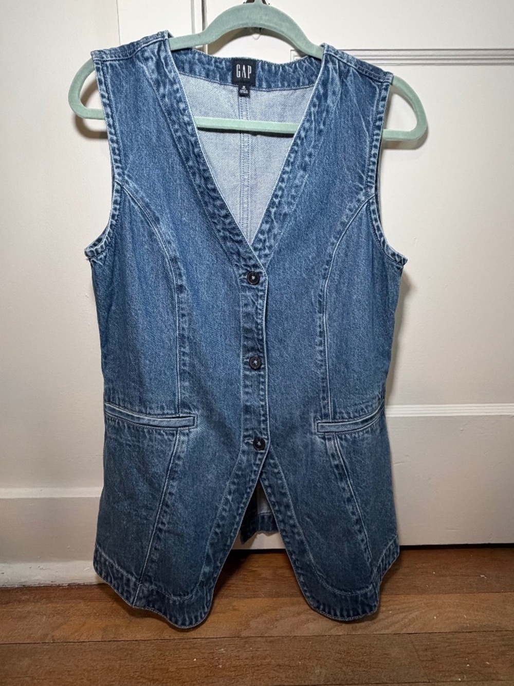 Gap Longline Denim Vest